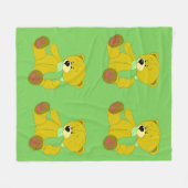 Teddy Bear Fleece Blanket Deken (Voorkant (Horizontaal))