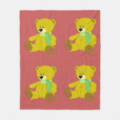 Teddy Bear Fleece Blanket Deken (Voorkant)