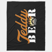 Teddy Bear Fleece Deken (Voorkant)