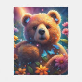Teddy Bear Fleece Deken (Voorkant)