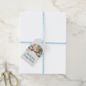 Teddy Bear Floral Cadeaulabel (Met Touw)