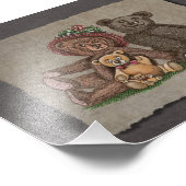 Teddy Bear Foto Afdruk (Hoek)