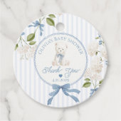 Teddy Bear French Nursery Baby shower Thank you Bedankjes Labels (Voorkant)