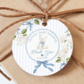 Teddy Bear French Nursery Baby shower Thank you Bedankjes Labels