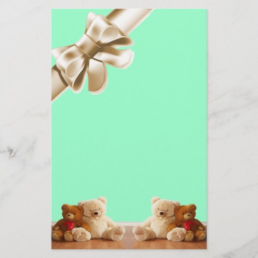 Teddy Bear Friends Set Briefpapier (Voorkant)