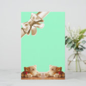 Teddy Bear Friends Set Briefpapier (Staand voorkant)