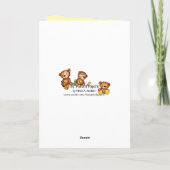 Teddy Bear gaat er eentje maken! Gelukkige verjaar Kaart (Achterkant)