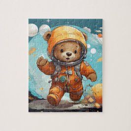 Teddy Bear gaat naar de ruimte, puzzel - puzzel"