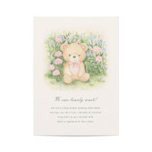 Teddy Bear Garden Classic Baby shower Kaart