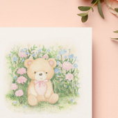 Teddy Bear Garden Classic Baby shower Kaart