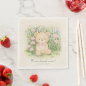 Teddy Bear Garden Classic Baby shower Servet (Insitu)