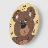 Teddy Bear (geel) Grote Klok (Hoek)