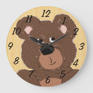 Teddy Bear (geel) Grote Klok