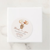 Teddy Bear Gender Neutral Baby shower Bedankt Bedankjes Labels (In situ)