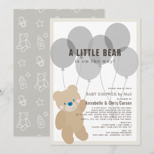 Teddy Bear Gender Neutral Baby shower by Mail Kaart