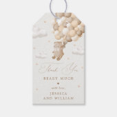 Teddy Bear Gender Neutral Baby shower Cadeaulabel (Voorkant)