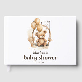 Teddy Bear Gender Neutral Baby shower Gastenboek
