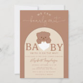 Teddy Bear Gender Neutral Baby shower Kaart (Voorkant)