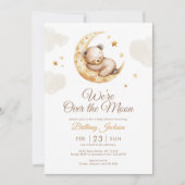 Teddy Bear Gender Neutral Baby shower Kaart (Voorkant)