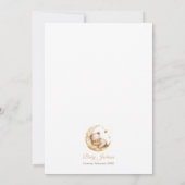 Teddy Bear Gender Neutral Baby shower Kaart (Achterkant)