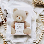 Teddy Bear Gender Neutral Baby shower Kaart