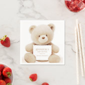 Teddy Bear Gender Neutral Baby shower Paper Servet (Insitu)