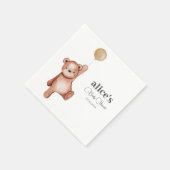 Teddy Bear Gender Neutral Baby shower Servet (Hoek)