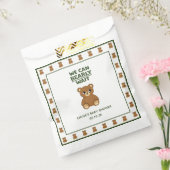 Teddy Bear Gender Neutral Minimalist Baby Shower Bedankzakje (Gezegeld)