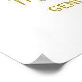 Teddy Bear Gender onthaal welkomstbord Poster (Hoek)