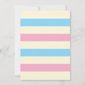 Teddy Bear Gender onthulling Baby shower Uitnodigi Kaart (Achterkant)