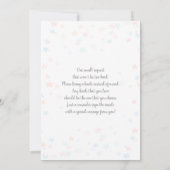 Teddy Bear Gender onthulling Uitnodiging (Achterkant)