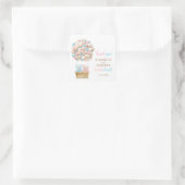 Teddy Bear Gender onthulling Vierkante Sticker (Tas)