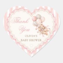 Teddy Bear Gender Pink Baby Shower