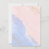 Teddy Bear Gender Reopenbaart de partij Kaart (Achterkant)