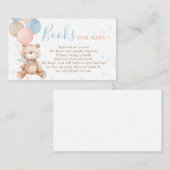 Teddy Bear Gender Reopenbaart me met een boekenkaa Informatiekaartje (Voorkant / Achterkant)