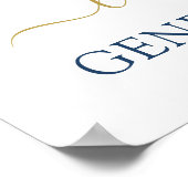 Teddy Bear Gender Reopenbaart Welkomstteken Poster (Hoek)