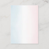 Teddy Bear Gender Reveal Book Request Informatiekaartje (Achterkant)