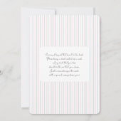 Teddy Bear Gender Reveal  Kaart (Achterkant)