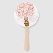 Teddy Bear Gender Reveal Partij Stemmen Spel Handwaaier (Achterkant)