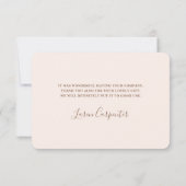 Teddy Bear genderneutraal bedankje Bedankkaart (Achterkant)