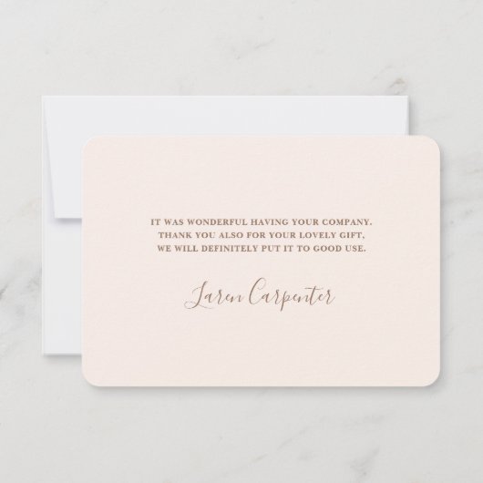 Teddy Bear genderneutraal bedankje Bedankkaart (Achterkant)