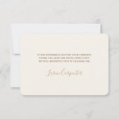 Teddy Bear genderneutraal bedankje Bedankkaart (Achterkant)