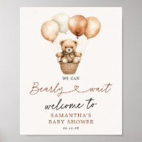 Teddy Bear Genderneutraal Welkom Baby shower