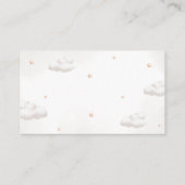 Teddy Bear Genderneutrale luier Raffle Informatiekaartje (Achterkant)