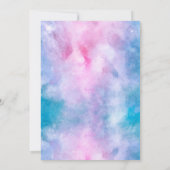 Teddy Bear Geslacht Reveleert Feestje Kaart (Achterkant)