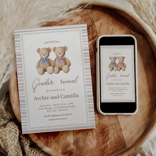 Teddy Bear Geslacht Reveleert Kaart
