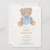 Teddy Bear Gift Baby shower Uitnodiging (Voorkant)