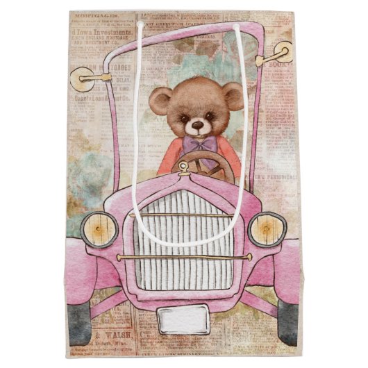 Teddy Bear Gift Bag Medium Cadeauzakje (Achterkant)