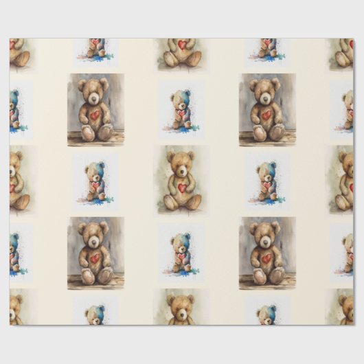 Teddy Bear Gift Cadeaupapier (Vlak)
