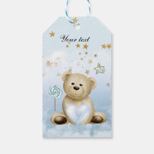 Teddy Bear Gift Labels Cadeaulabel (Achterkant)